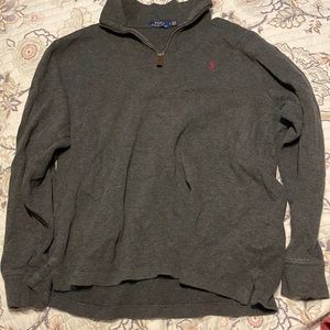 Polo size large color gray